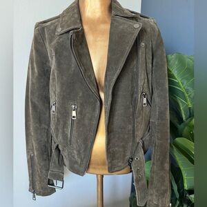 Bagatelle Coat NYC Suede Olive